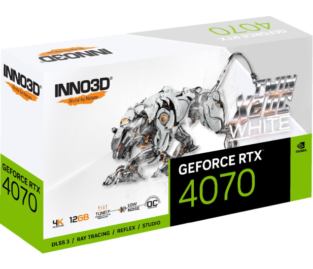 INNO3D GeForce RTX 4070 X2 OC WHITE 12GB GDDR6X - 1130785 - zdjęcie 3